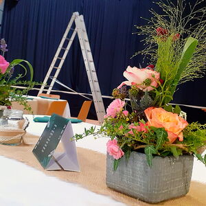 Blumenstyling Inge Daser - Hochzeit Tischschmuck