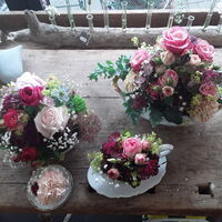 Blumenstyling Inge Daser - Hochzeit Tischschmuck