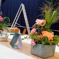 Blumenstyling Inge Daser - Hochzeit Tischschmuck