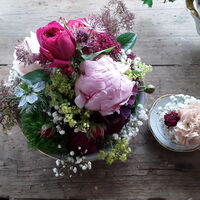 Blumenstyling Inge Daser - Hochzeit Tischschmuck