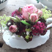 Blumenstyling Inge Daser - Hochzeit Tischschmuck
